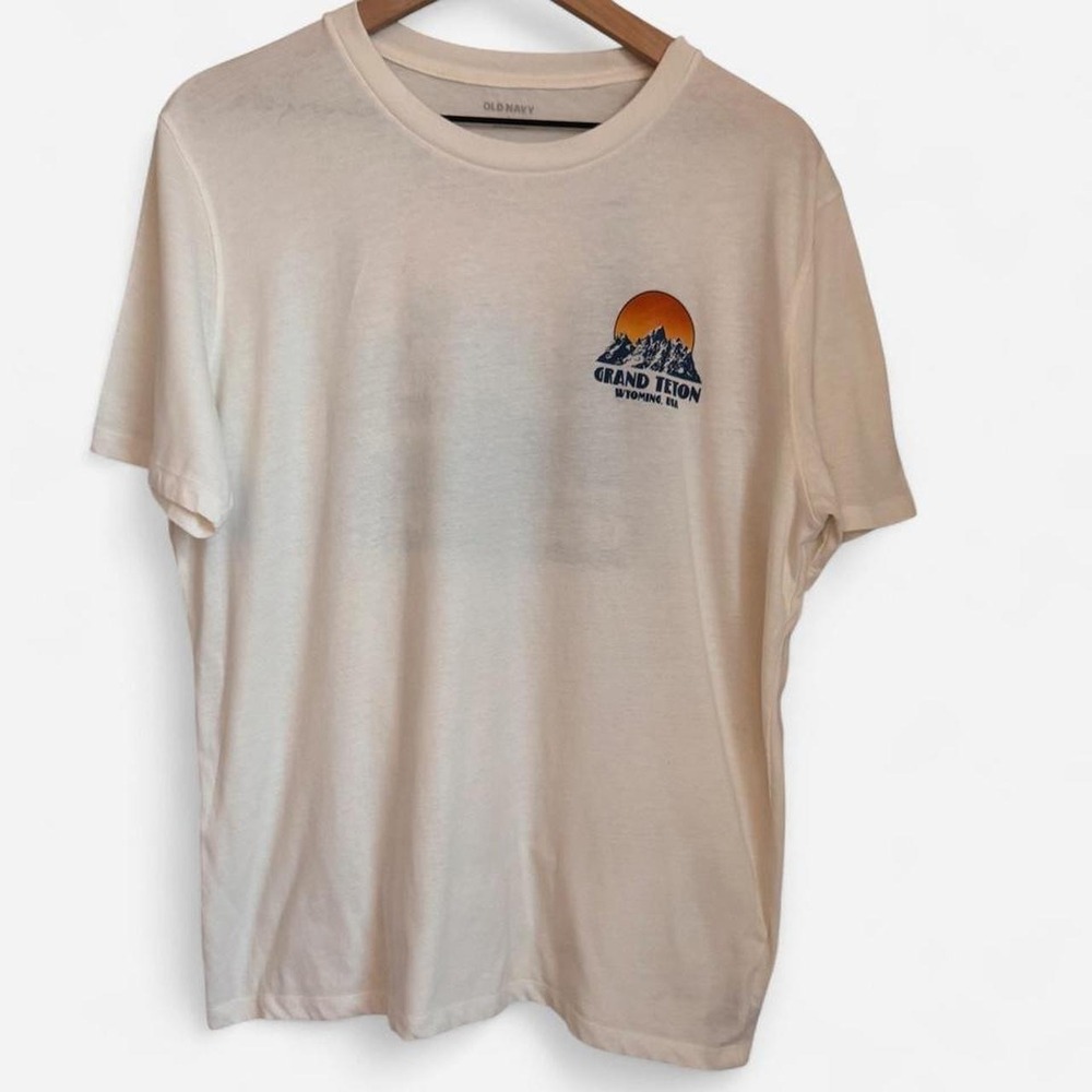 Old Navy Grand Teton Wyoming Graphic Tee Earthy Gorpcore T-Shirt L